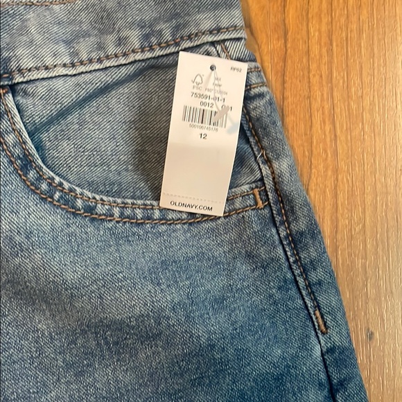 Old Navy Kids high rise slouchy straight jeans - Picture 3 of 6